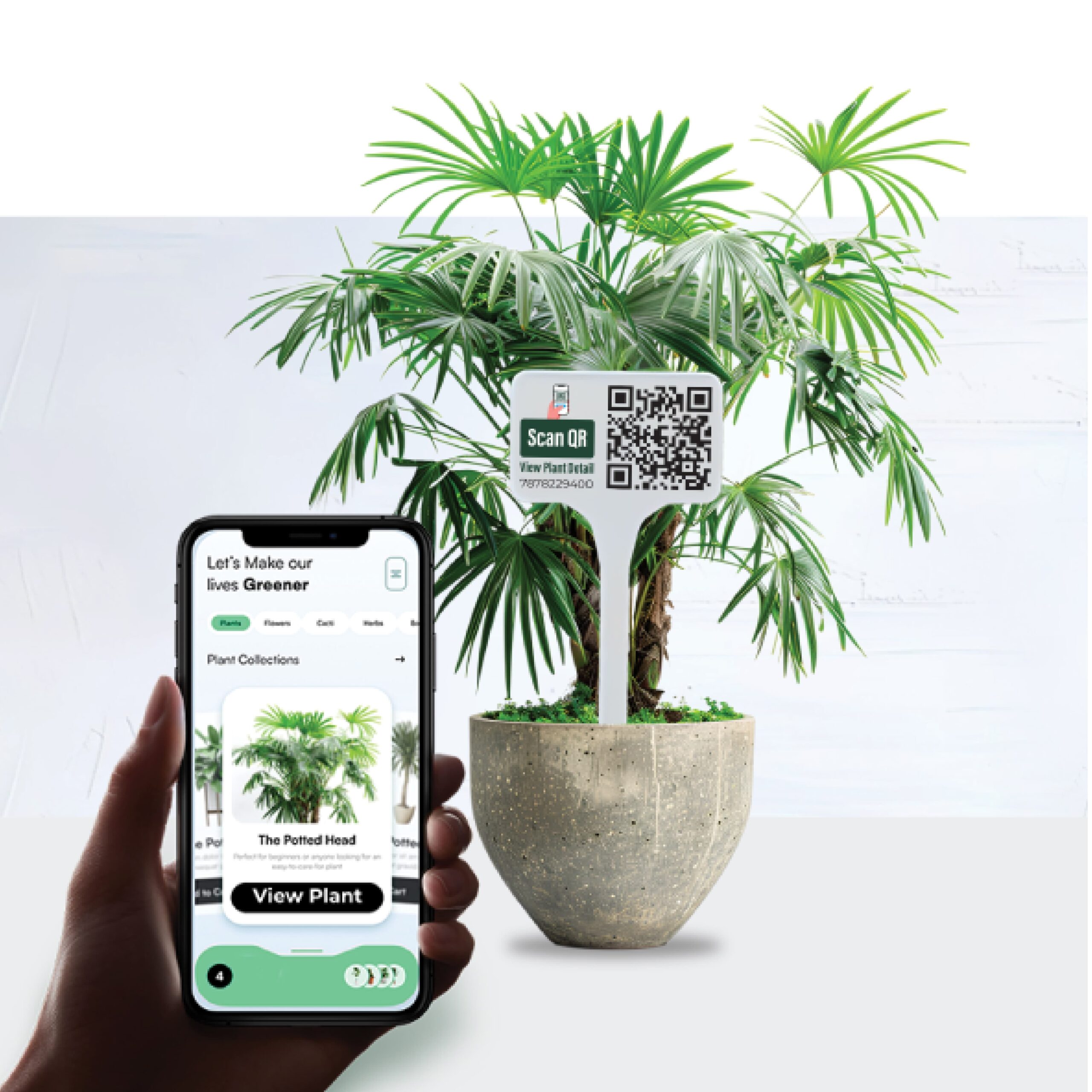 Plant Catalog app with QR code for Specialized Business Software Catalogs
